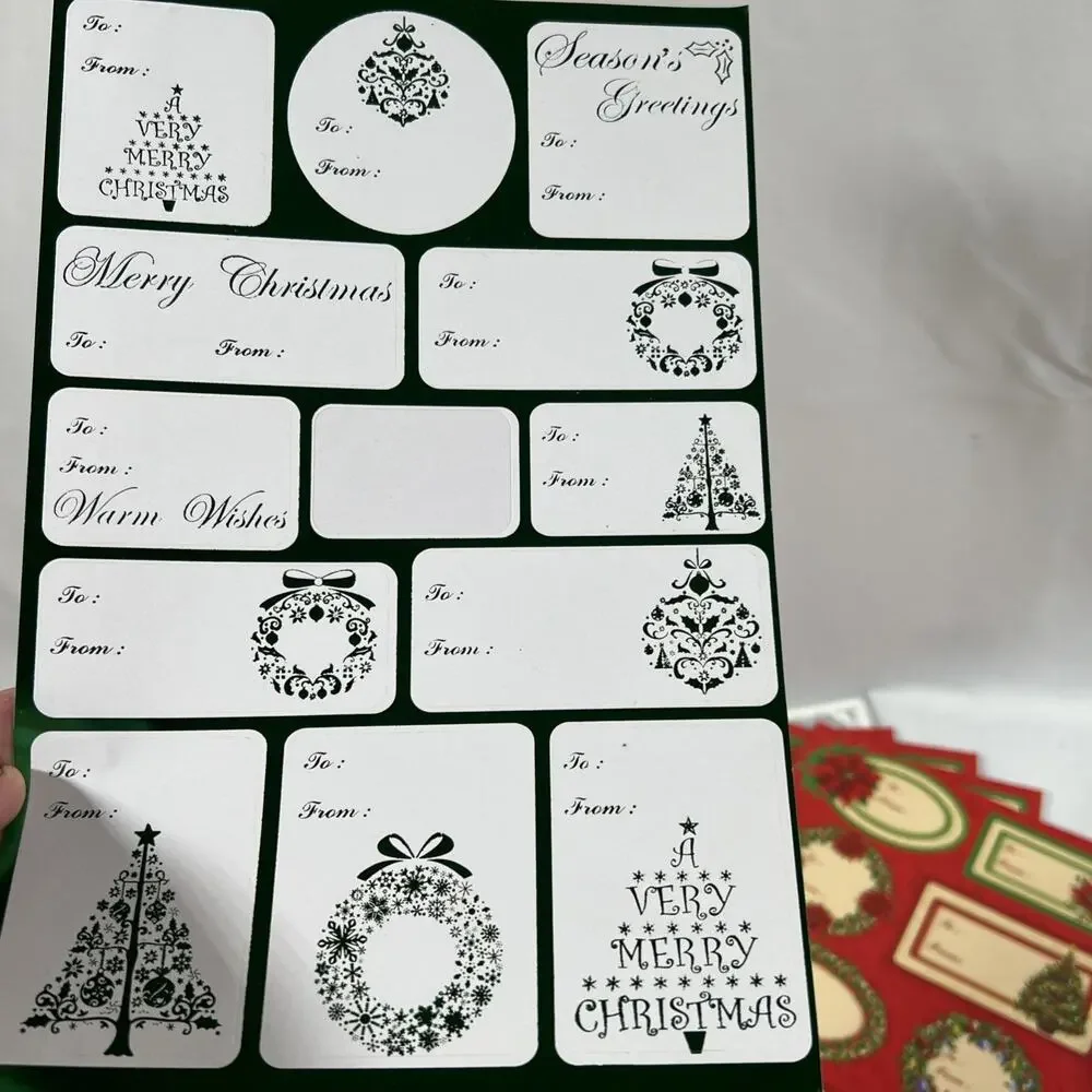 Vintage & Modern Christmas Gift Stickers Tags Labels 250+ Bears Cats Santa +more
